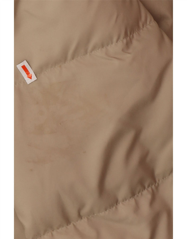 Мужская утепленная куртка FILA с капюшоном UK 38, средний бежевый полиэстер