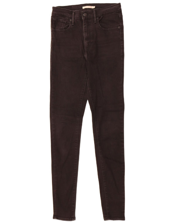 Женские суперскинни Levi's Mile High W28 L31, черный хлопок