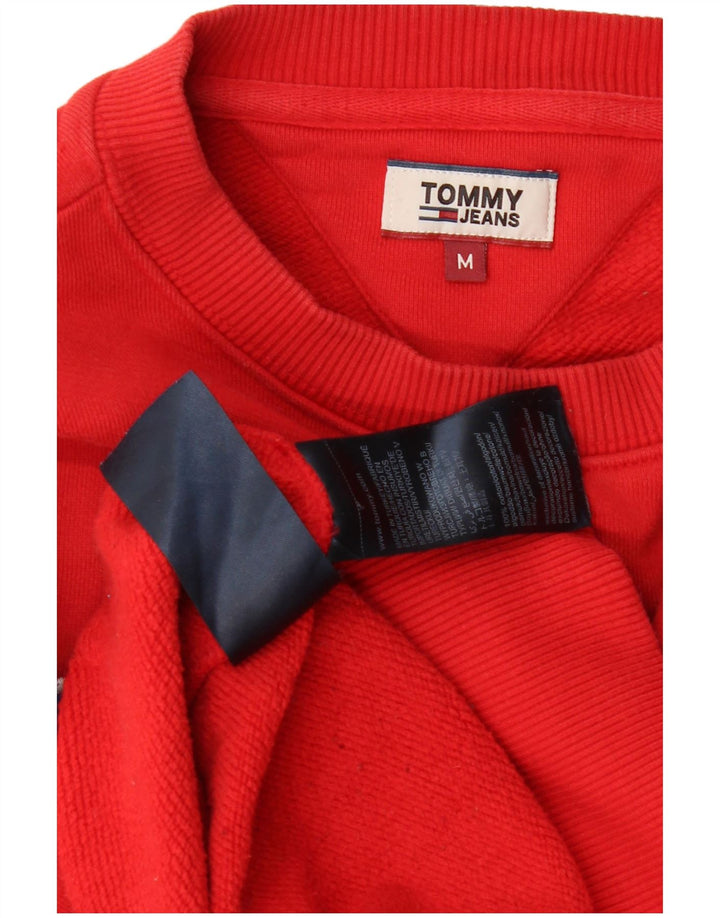 Женский джемпер оверсайз с рисунком Tommy Hilfiger UK 14, средний красный