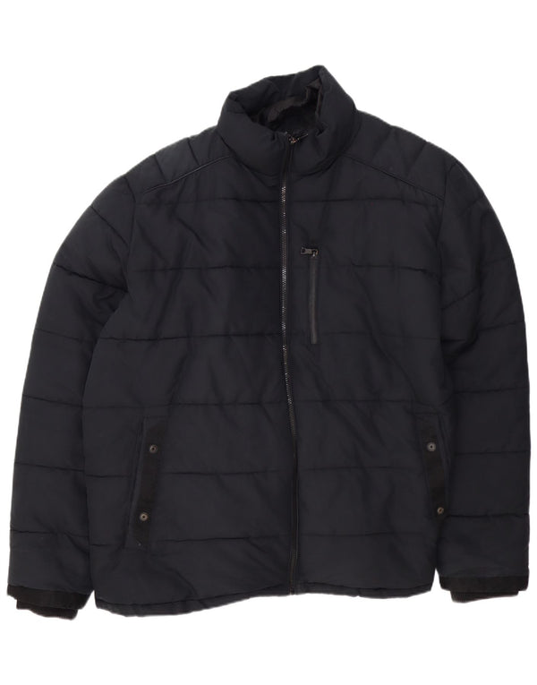Мужская стеганая куртка Marks & Spencer UK 46 3XL, черный полиэстер