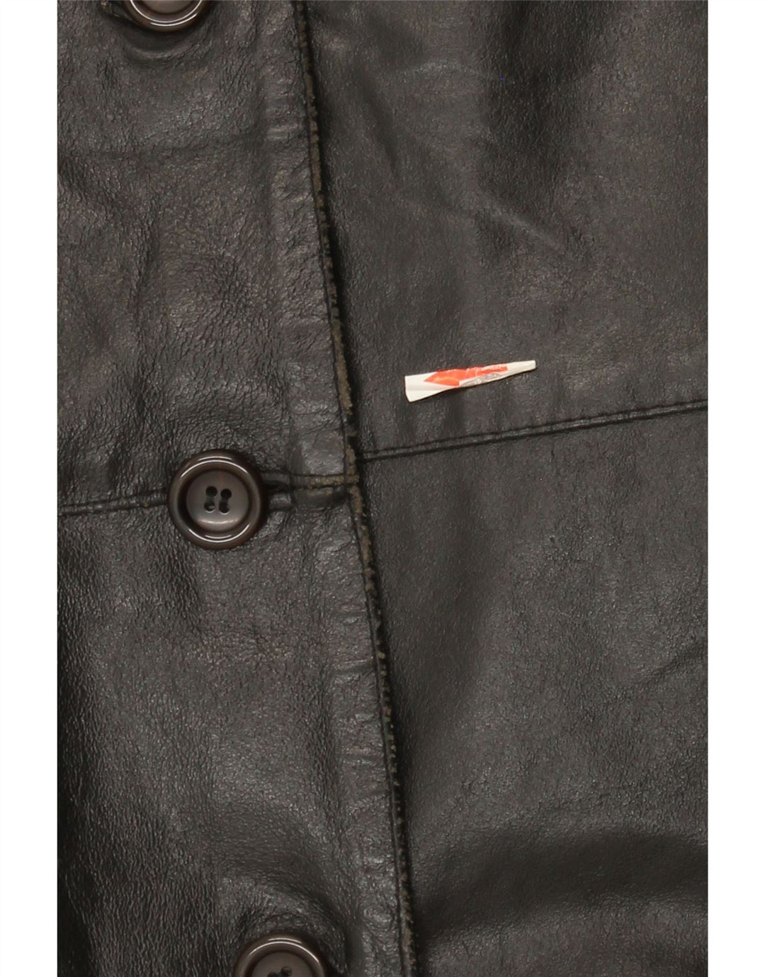Винтажная женская кожаная куртка IT 42 Medium Black Leather