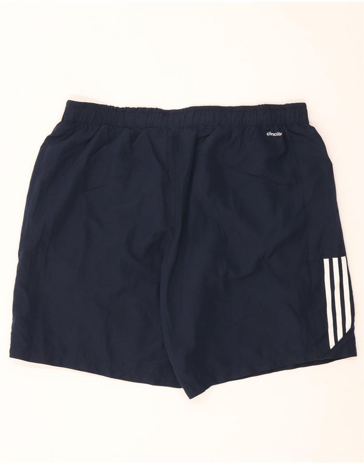 Мужские спортивные шорты Adidas Climalite 2XL темно-синие из полиэстера