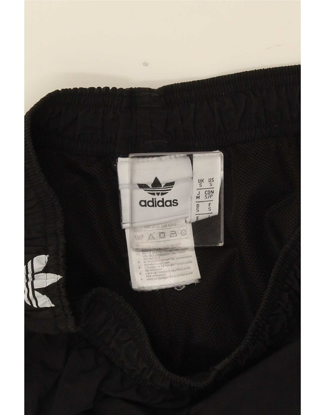 Мужские спортивные шорты Adidas с рисунком, маленькие черные из полиэстера