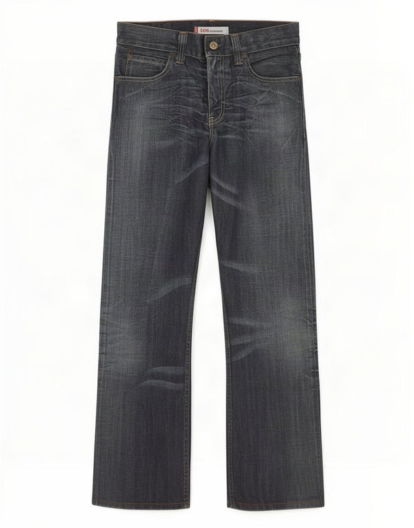 Мужские прямые джинсы Levi's 506 стандартного кроя W32 L29 синие, хлопок
