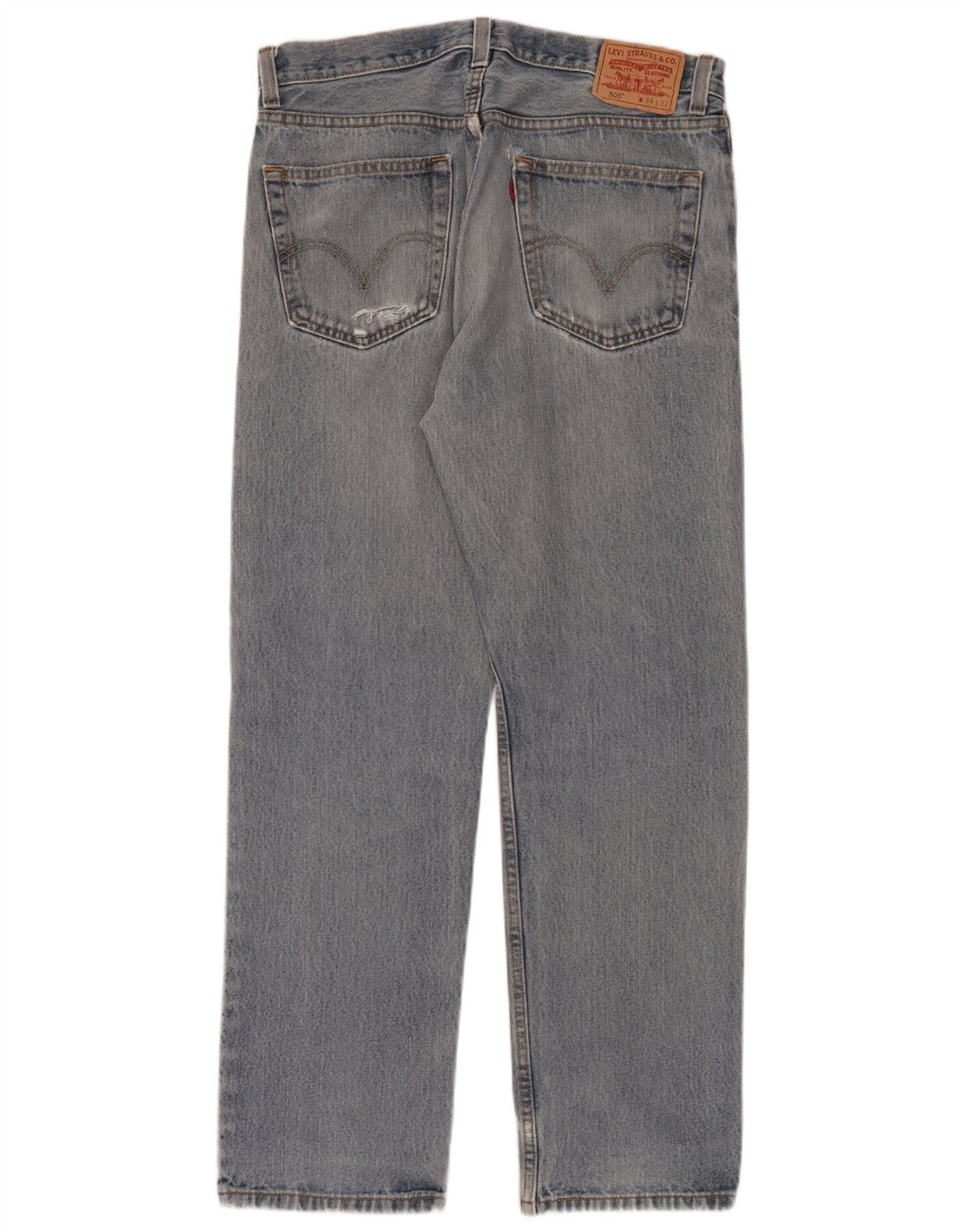 Мужские прямые джинсы Levi's 505 W34 L32, синий хлопок