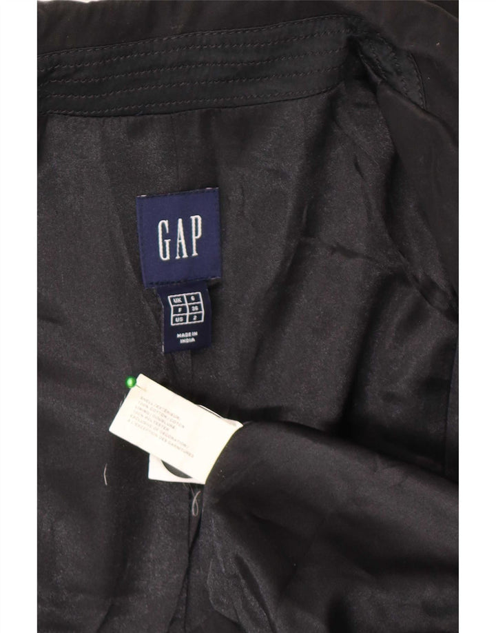 Женский пиджак на 1 пуговице Gap UK 6 XS, черный хлопок