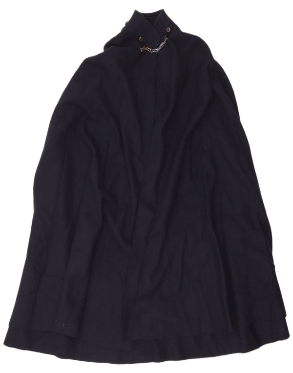 Винтажное женское пальто-накидка IT 42 Medium Navy Blue