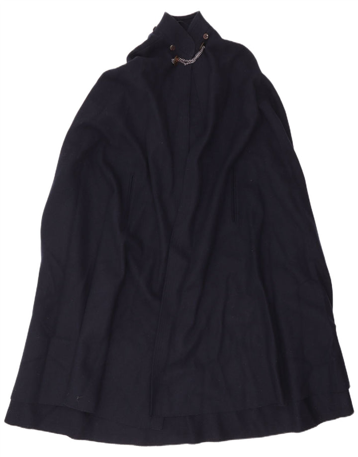 Винтажное женское пальто-накидка IT 42 Medium Navy Blue