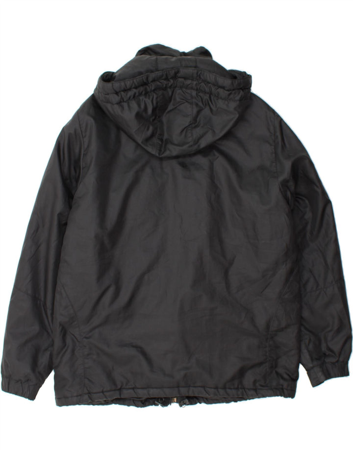 BELFE Womens Hooded Padded Jacket UK 20 2XL Black Polyamide Vintage Belfe and Second-Hand Belfe from Messina Hembry 