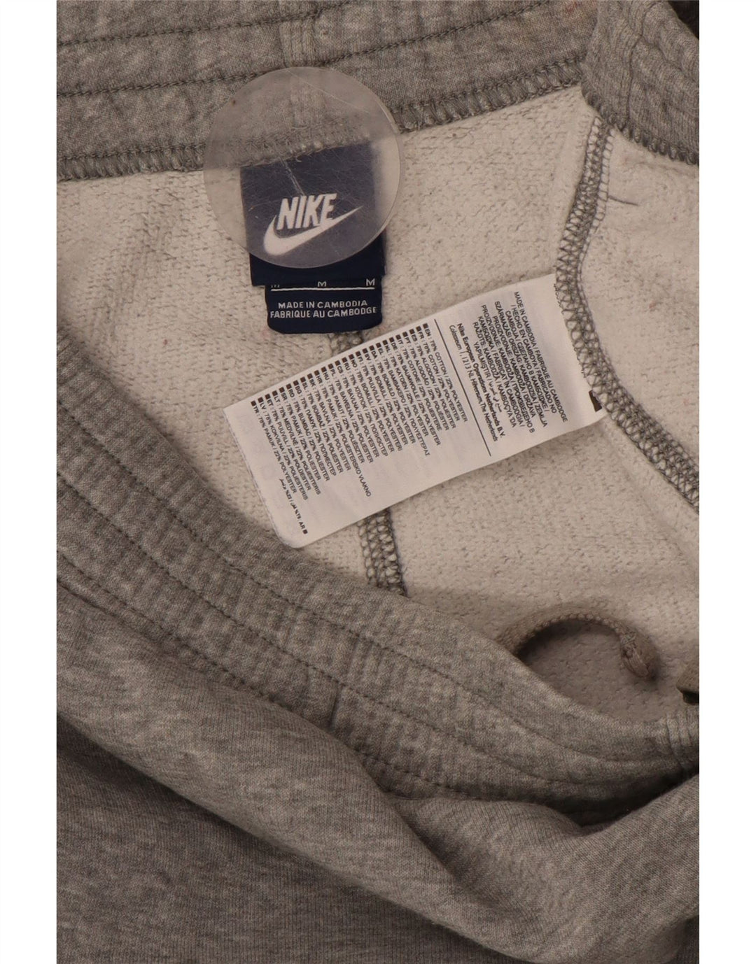 Мужские спортивные брюки NIKE, джоггеры, хлопковые, среднего серого цвета