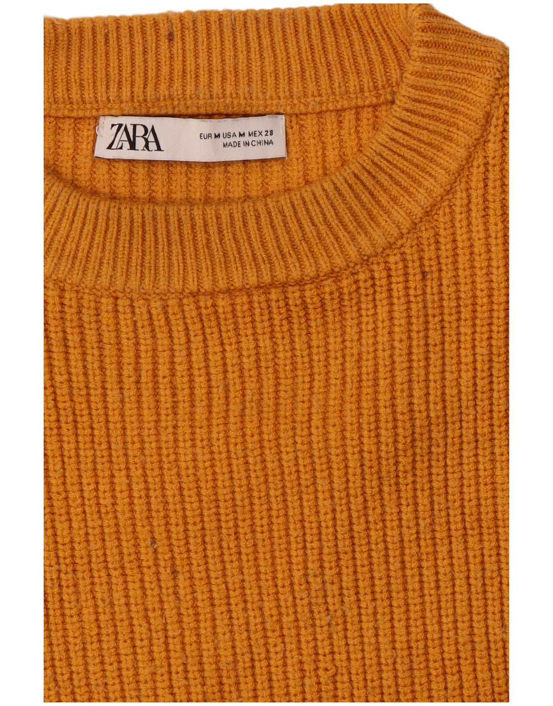 Женское платье-джемпер оверсайз Zara UK 14, средний оранжевый