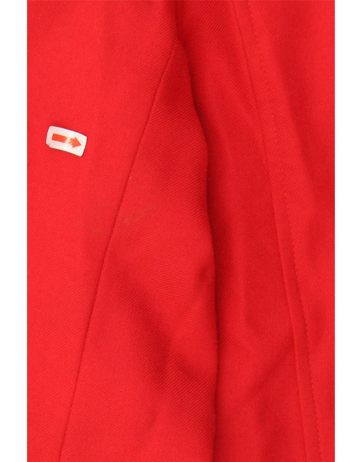 PRIVATE Womens 2 Button Blazer Jacket UK 10 Small Red New Wool