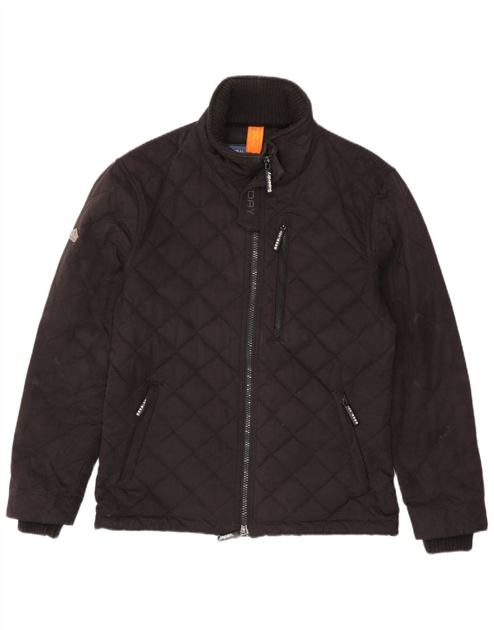 Мужская стеганая куртка Superdry The Windhiker UK 42 XL, черный полиэстер