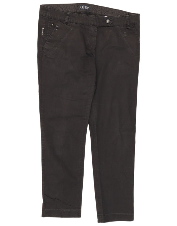 Женские брюки-чиносы Armani зауженные IT 44 Medium W29 L26 Черный хлопок
