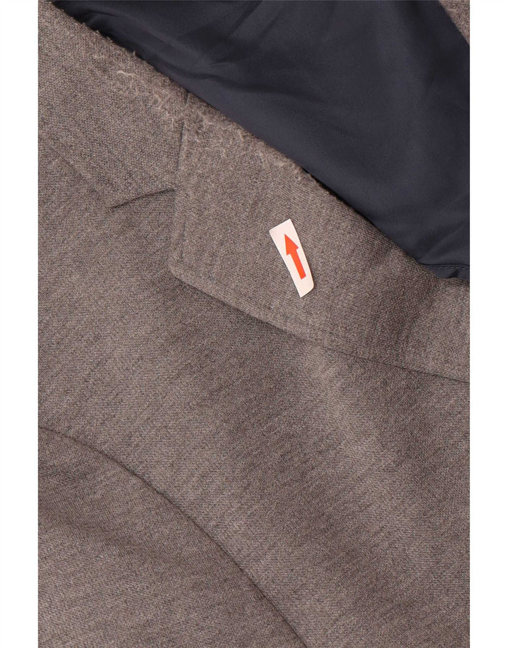 Мужской пиджак Jack Wills с 2 пуговицами, Великобритания 38, средний серый полиэстер, классический