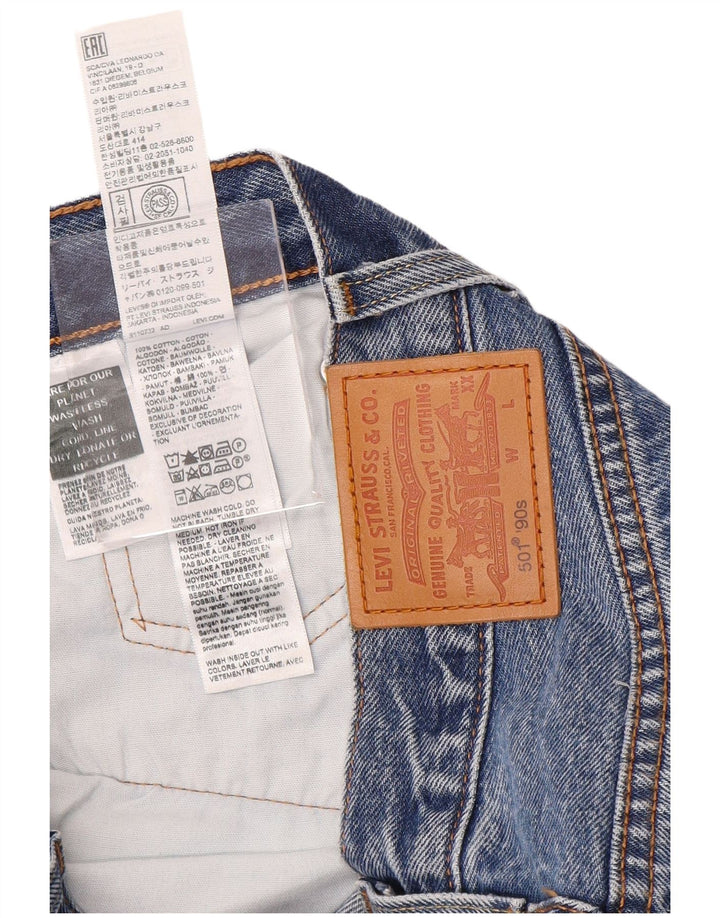 Женские прямые джинсы Levi's 501 W26 L30 синие, хлопок 90-х