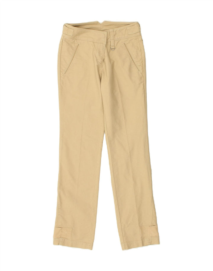 BENETTON Womens Slim Casual Trousers IT 38 XS W26 L30 Beige Cotton | Vintage Benetton | Thrift | Second-Hand Benetton | Used Clothing | Messina Hembry 