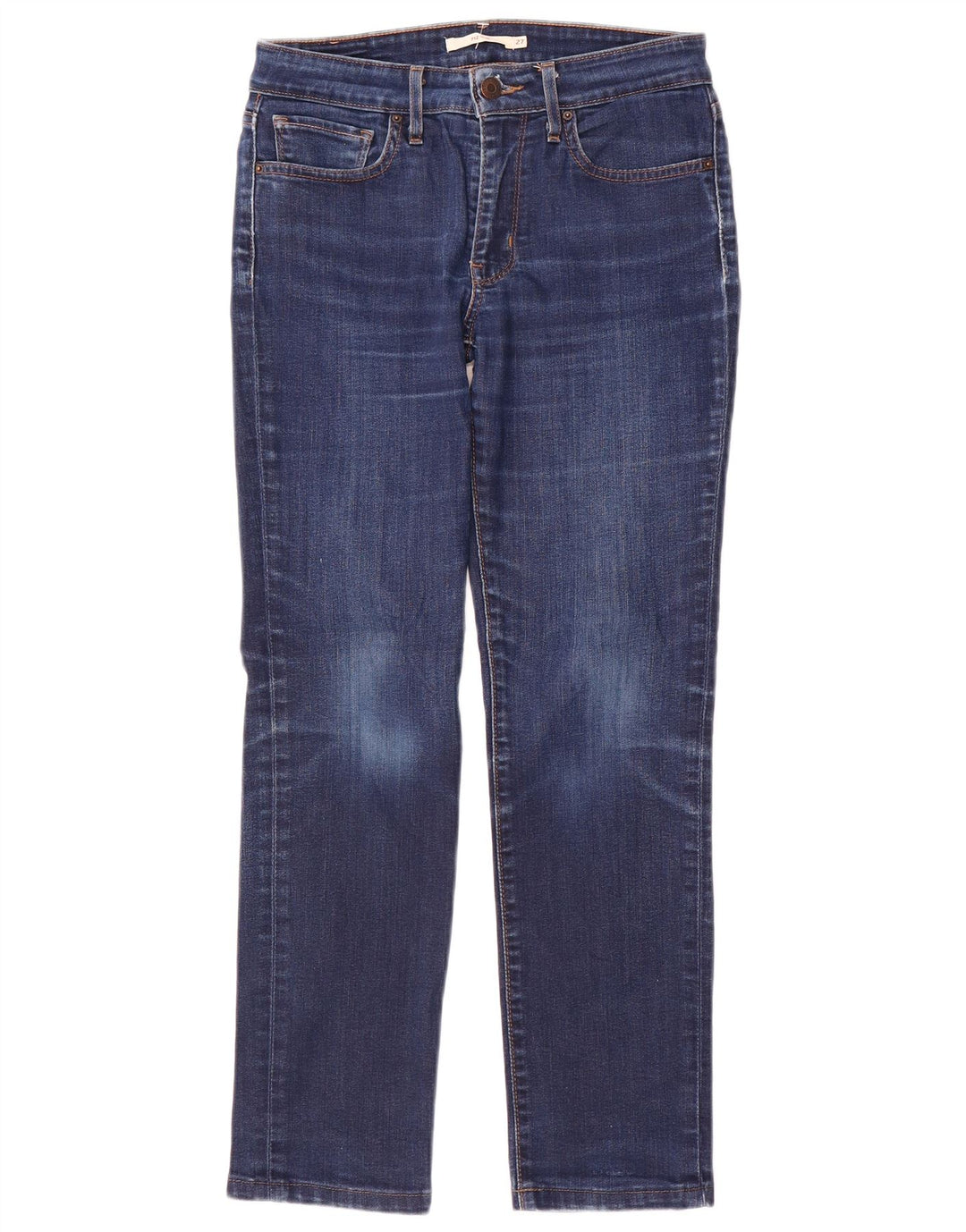 Женские узкие джинсы Levi's 712 W27 L27 синие, хлопок
