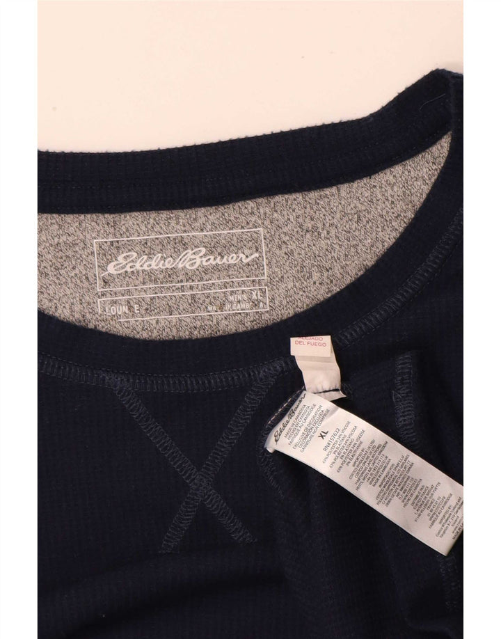 Мужской топ Eddie Bauer с длинным рукавом XL, темно-синий, полиэстер