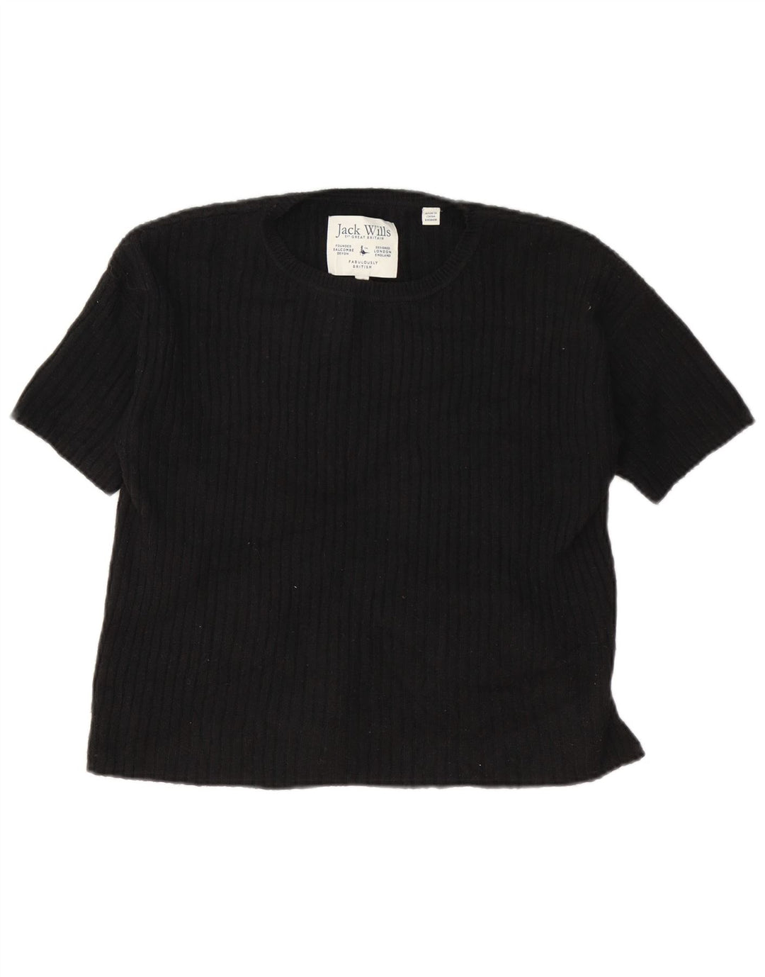 Женская блузка Jack Wills Top UK 8, маленький черный полиэстер