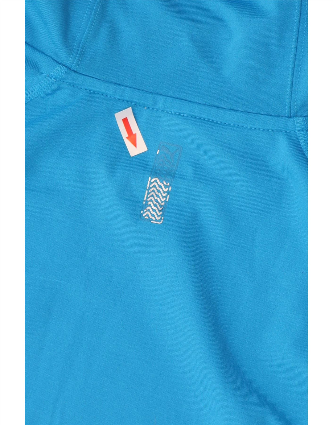 Мужской джемпер с капюшоном Puma, маленький синий, полиэстер с цветными блоками