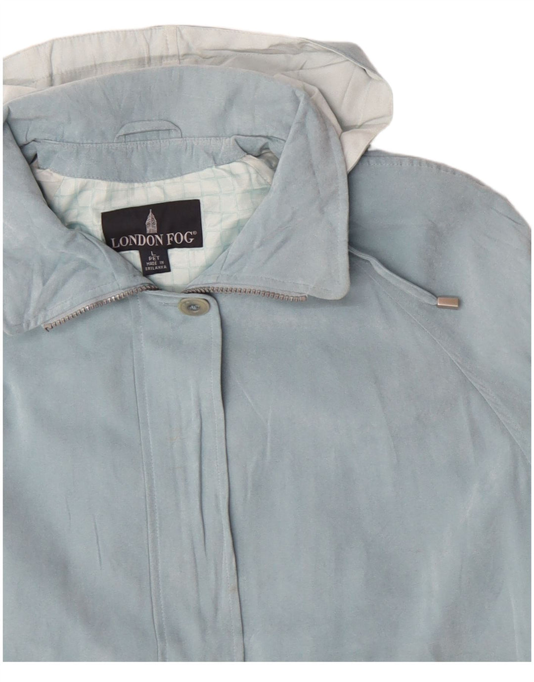 Женская ветровка с капюшоном LONDON FOG UK 16, большой синий полиэстер