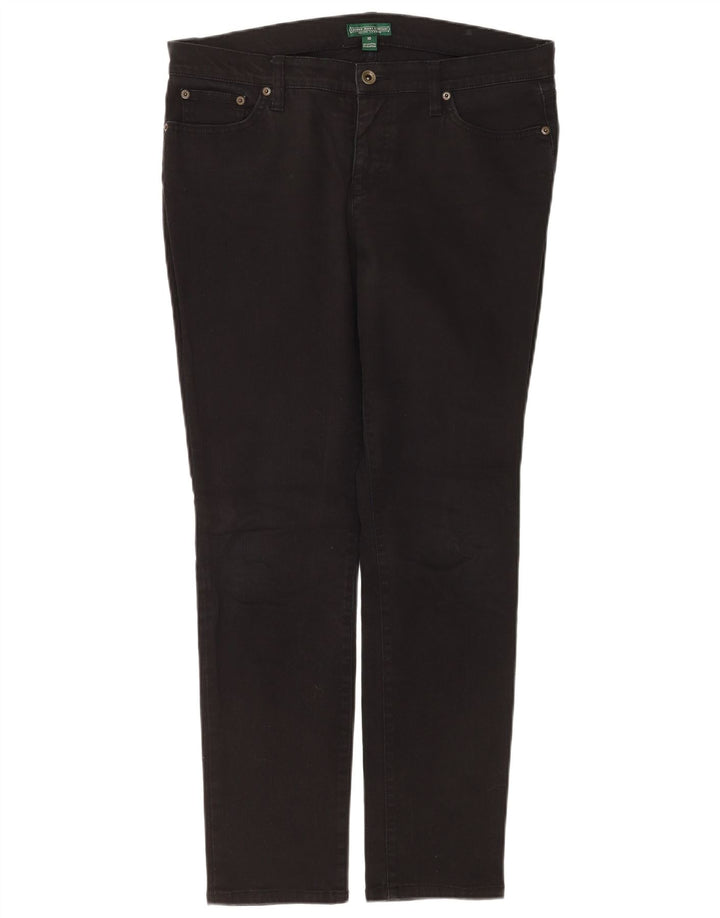 Женские узкие джинсы Ralph Lauren, размер США 10, большие W32 L30, черный хлопок