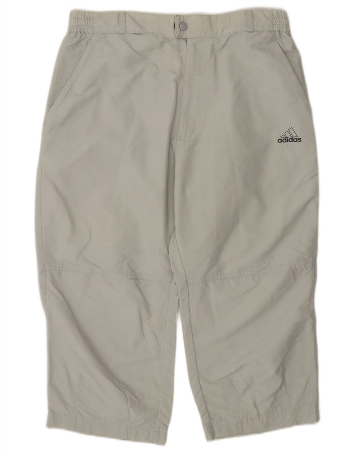 Мужские капри Adidas W32 L19, серый полиэстер