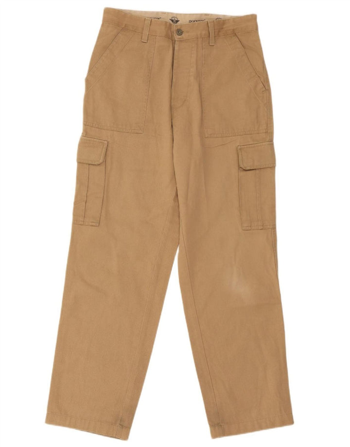 Мужские прямые брюки-карго Dockers W31 L30, коричневые, хлопковые