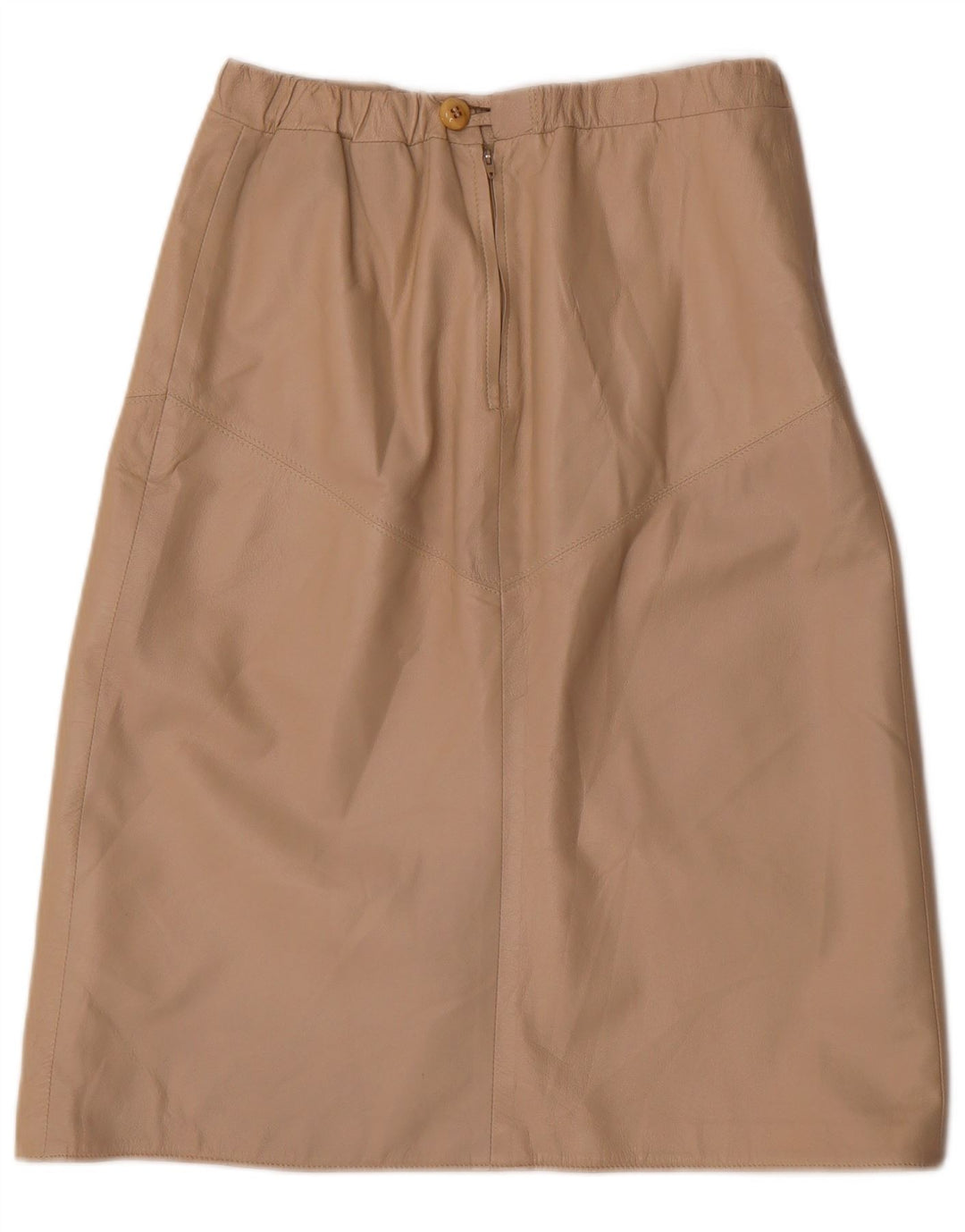 Юбка женская кожаная VINTAGE W30 средний бежевый