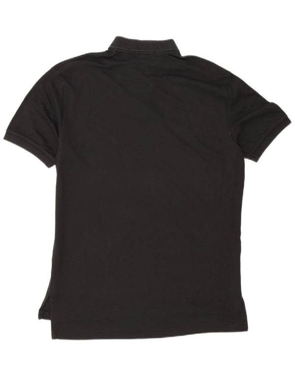 Мужская рубашка поло Polo Ralph Lauren, большая черная хлопковая ткань