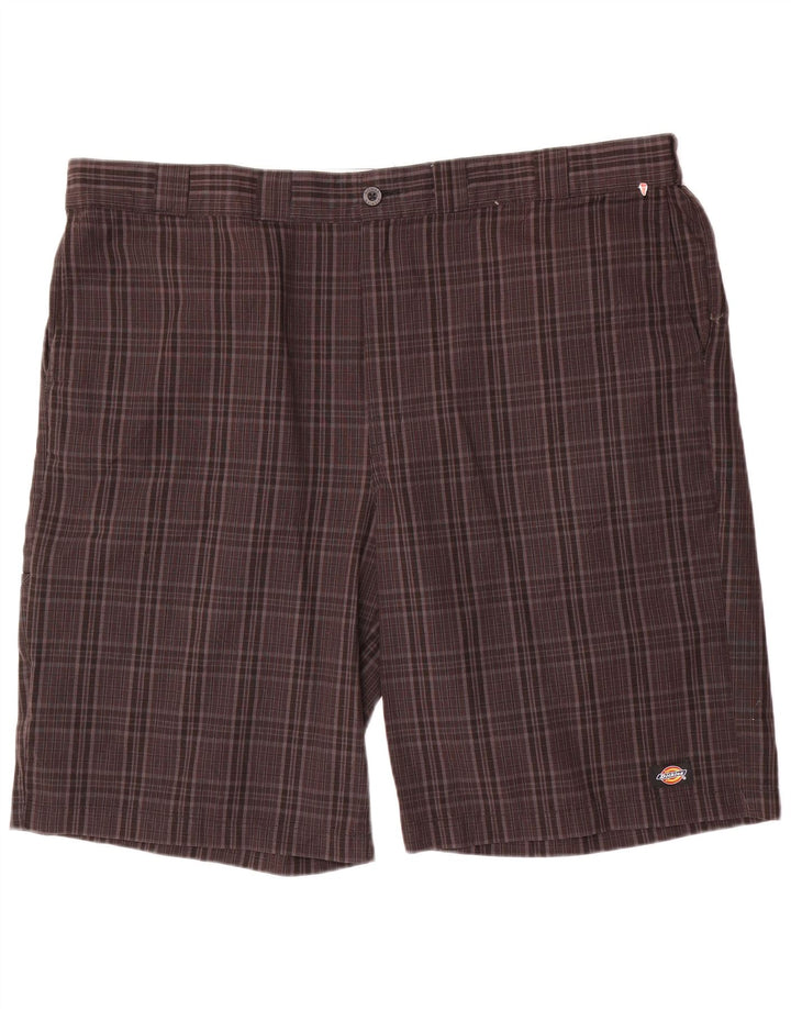 Мужские шорты-карго Dickies стандартного кроя W46 3XL коричневые в клетку