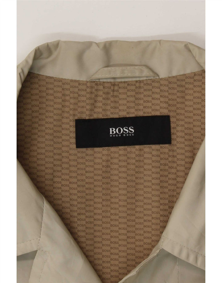 Мужской тренч Hugo Boss EU 52 XL Бежевый Полиамид