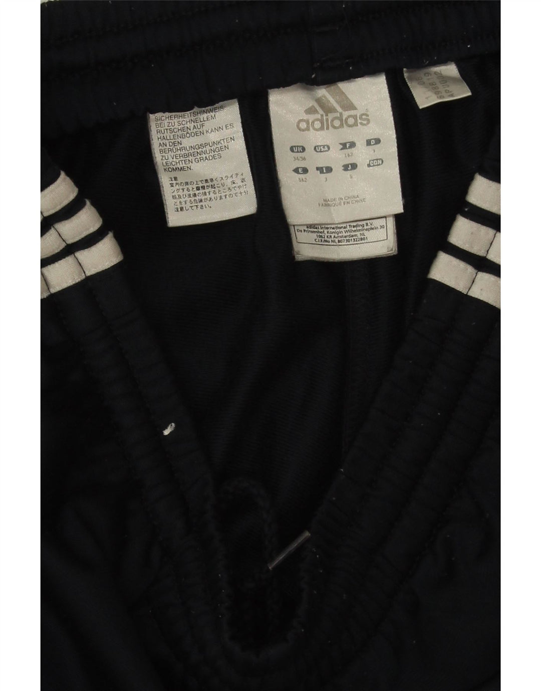 Мужские спортивные брюки Adidas UK 34/36, маленькие, темно-синие, полиэстер