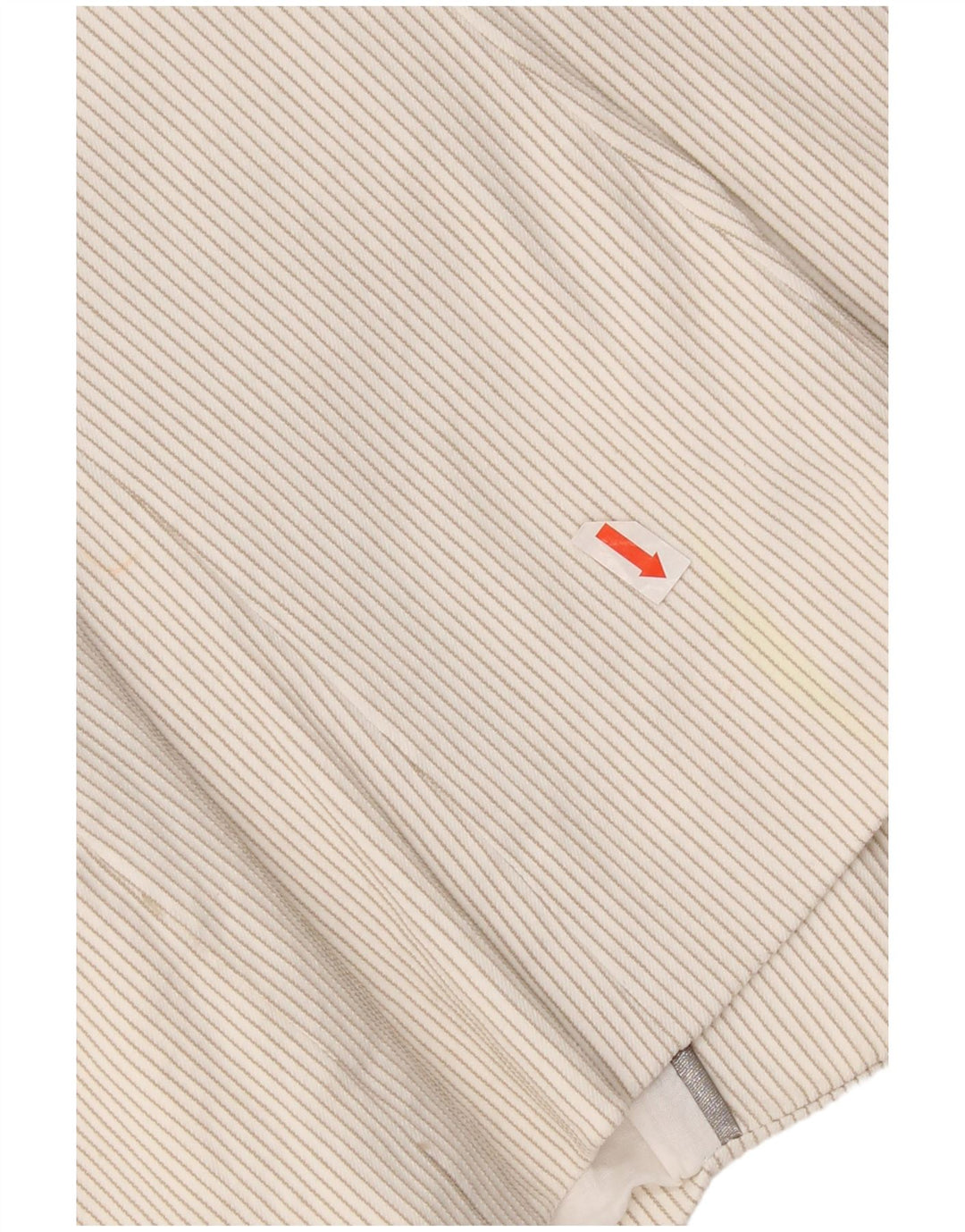 Женский блейзер Zara на 1 пуговице, Великобритания, 14, большой хлопок в тонкую полоску белого цвета