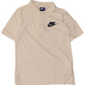 Рубашка-поло Nike для мальчиков 10–11 лет, средний размер, белый хлопок, хлопок