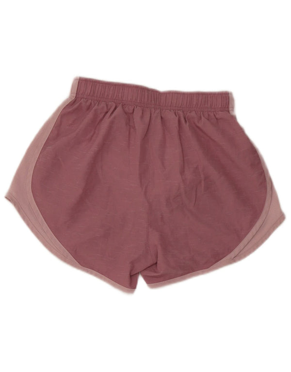 Женские спортивные шорты Nike Dri Fit UK 4 XS, фиолетовые, полиэстер с цветными блоками