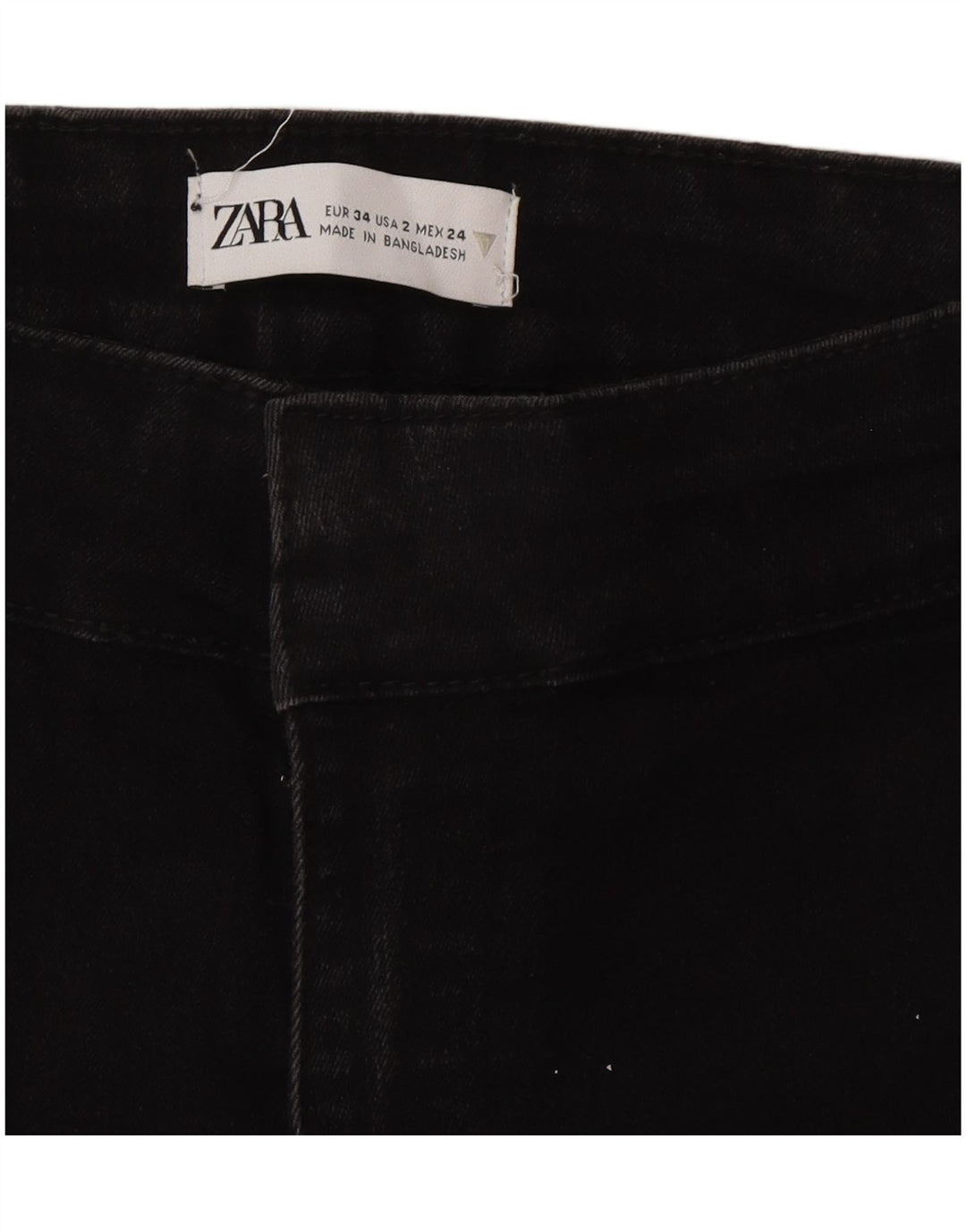 Женские расклешенные джинсы Zara EU 34 2XS W24 L33 черные