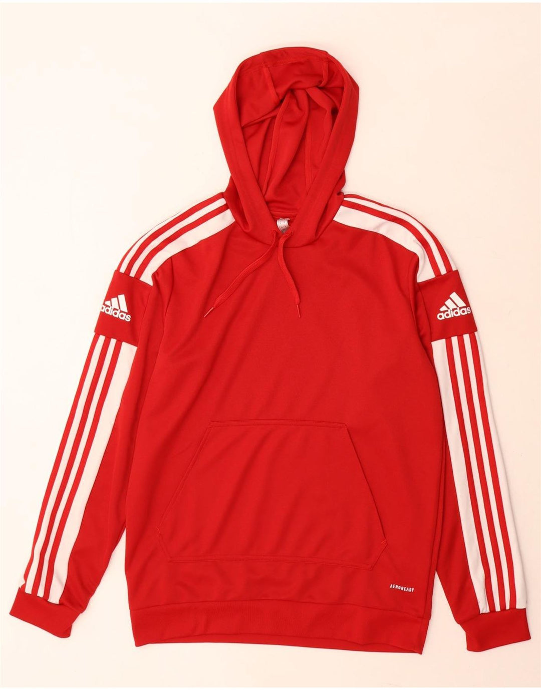Мужской джемпер с капюшоном Adidas Aeroready, средний красный полиэстер
