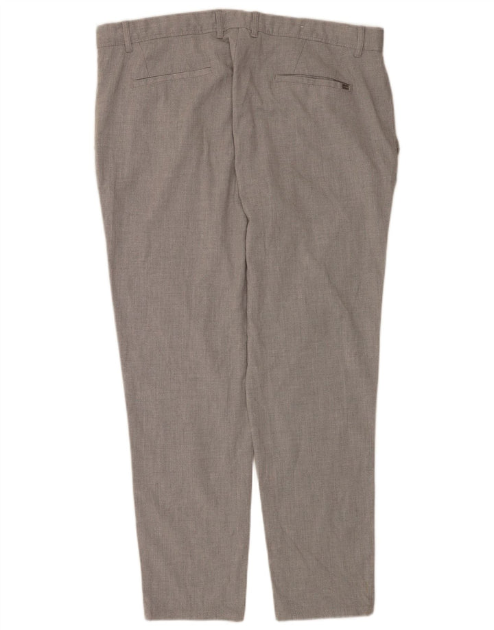 Мужские узкие брюки-чиносы Zara EU 48 XL W38 L29, серый полиэстер