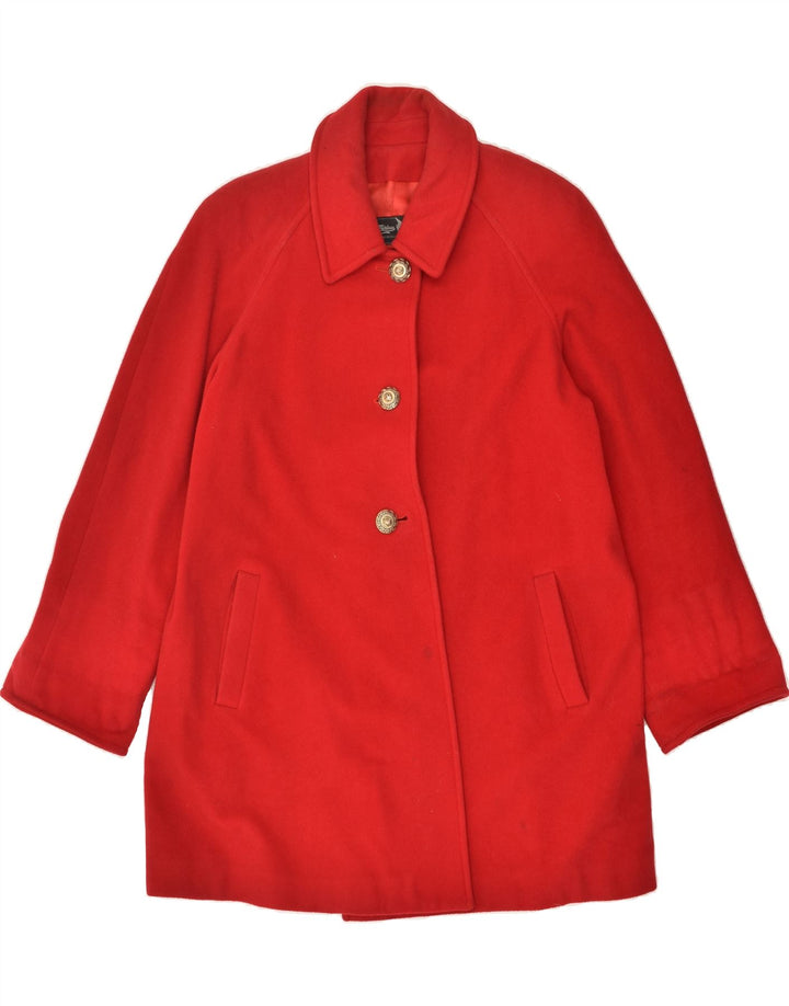 VINTAGE Womens Overcoat UK 16 Large Red Wool | Vintage Vintage | Thrift | Second-Hand Vintage | Used Clothing | Messina Hembry 