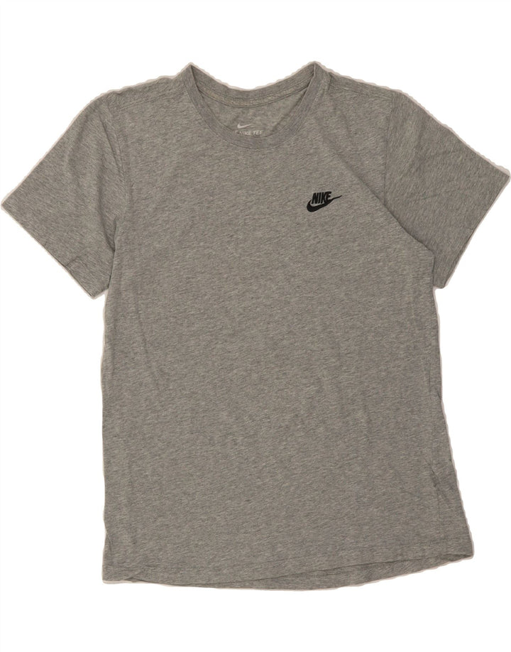 NIKE Womens T-Shirt Top UK 10 Small Grey Cotton Vintage Nike and Second-Hand Nike from Messina Hembry 