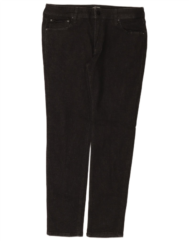 Мужские узкие джинсы Jack & Jones W36 L32, черный хлопок