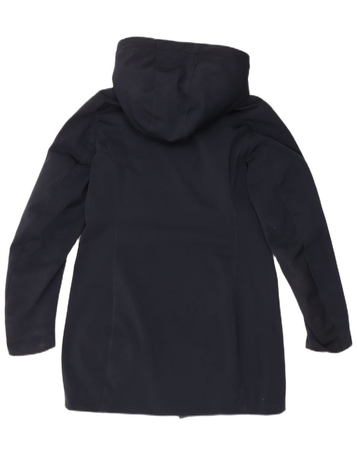 Женское стеганое пальто с капюшоном Ciesse Piumini UK 14 Medium Navy Blue