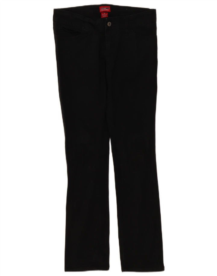 Женские узкие джинсы Dickies США 9, средние W30 L30, черные хлопковые