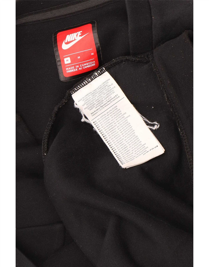 Мужской свитшот Nike, хлопковый джемпер среднего размера, черный