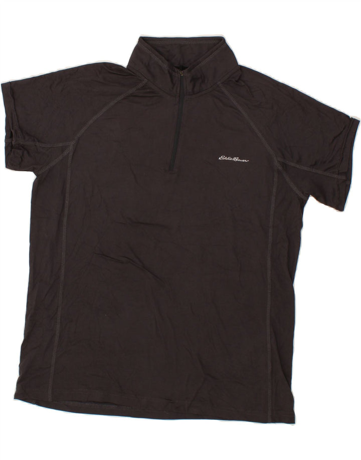 EDDIE BAUER Mens Polo Shirt Medium Grey Vintage Eddie Bauer and Second-Hand Eddie Bauer from Messina Hembry 