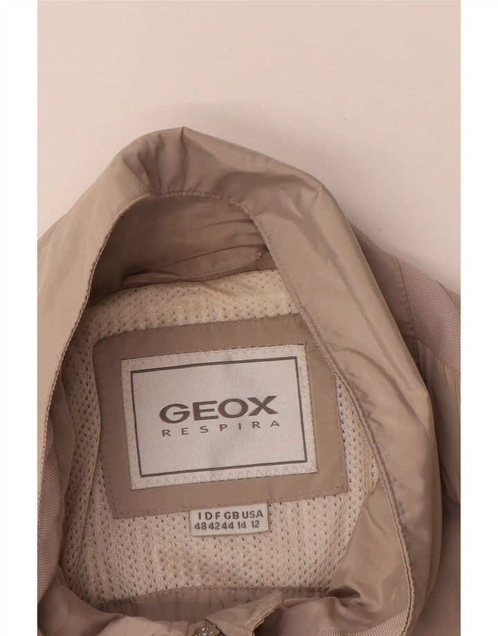 Женская куртка Geox Respira Utility UK 14, большая, бежевый, полиэстер