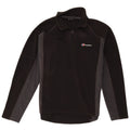 Berghaus Мужской флисовый джемпер с воротником на молнии, средний черный с цветными блоками