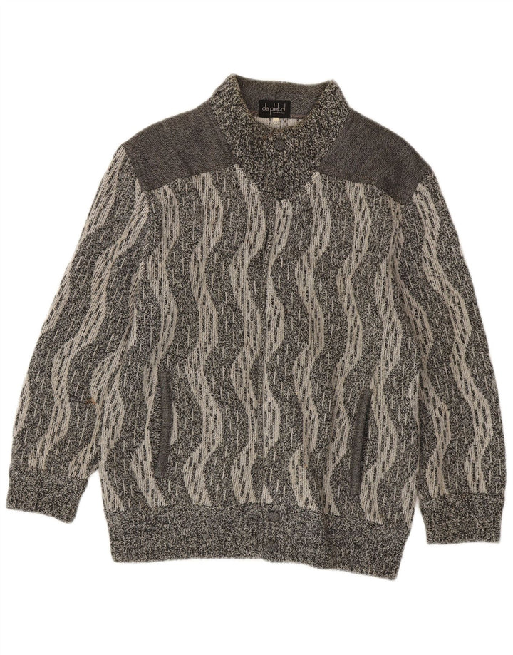 Мужской кардиган De Pletrl IT 50 Medium Grey Chevron Wool